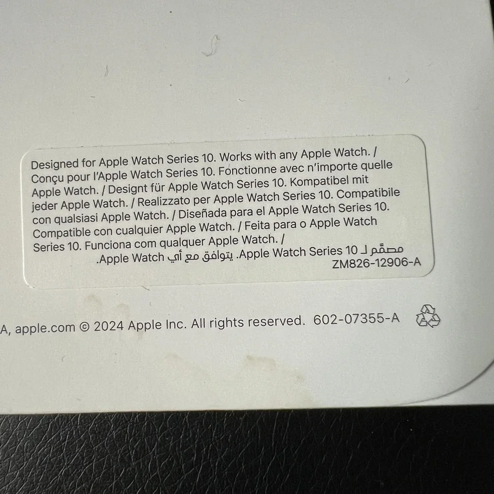 Apple Watch Sport Band 42mm Denim Blue S M New Sealed OEM Genuine Apple